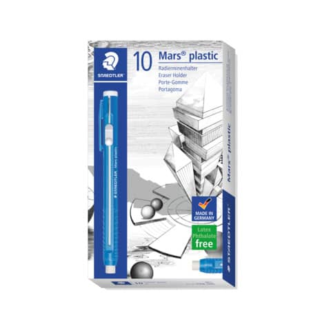 Portagomma Staedtler Mars plastic 528 50 bianco 528 50